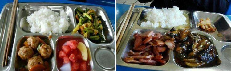 工廠食堂10元工作餐兩葷一素的飯菜是怎么樣的？